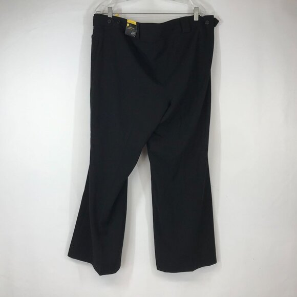 LANE BRYANT - WOMEN'S 4 PETITE - BLACK HOUSTON RIGHT FIT DRESS PANTS - Picture 2 of 6